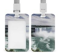 Niagara Falls - Porta badge in plastica rigida, per carte d'identità, carte di credito e chiavi di prossimità