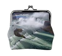 Niagara Falls Portamonete Stampato Per Le Donne Portafoglio Borsa In Pelle Pu Cambiamento Pouch Kiss-Lock Vintage Pouch, Cascate del Niagara, Taglia unica, Vintage