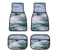 Niagara Falls - Set di 4 tappetini per auto, impermeabili, anteriori e posteriori, con retro in gomma antiscivolo, universali, adatti per auto, camion, furgoni, SUV