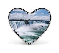 Niagara Falls Spilla a forma di cuore per adulti personalizzata in metallo a forma di cuore spille alla moda spilla a forma di cuore squisita spilla per borse vestiti decorazione distintivo e regali