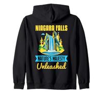 Niagara Falls Tee Nature's Majesty Unleashed Earth Day Trip Felpa con Cappuccio