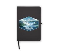 Niagara Falls Travel Charm Notebook, pagine bianche, copertina in ecopelle, agenda, diario, quaderno di lavoro