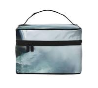 Niagara Falls Travel Makeup Bag - Organizer portatile per articoli da toeletta con scomparti con cerniera per spazzole, bottiglie e prodotti per la cura della pelle