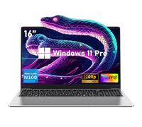 NIAKUN Computer portatile da 16 pollici 2025, laptop da gioco, 16 GB RAM 1TB SSD, processore N100, FHD 1920 * 1200, 180 ° aperto, tastiera retroilluminata, Windows 11 Pro, sblocco impronte digitali
