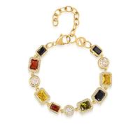 Nialaya, ,Accessories ,Uomo ,Giallo ,2XL Gold Gemstone Bracelet