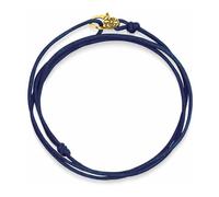 Nialaya, ,Accessories ,Uomo ,Giallo ,ONE SIZE Navy Wrap-Around String Bracelet