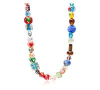 Nialaya, ,Accessories ,Uomo ,Giallo ,S Beaded Charm Necklace