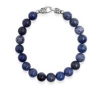 Nialaya, ,Accessories ,Uomo ,Grigio ,L Blue Dumortierite Healing Bracelet with Silver Lock