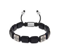 Nialaya, ,Accessories ,Uomo ,Grigio ,XL The Dorje Flatbead Collection - Matte Onyx and Silver