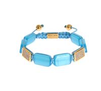 Nialaya CZ Opal 18K Gold 925 Bracelet - M