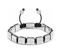 Nialaya - Men's Flatbead Bracelet in Sterling Silver - - Accessories - Uomo - Grigio - 2XL