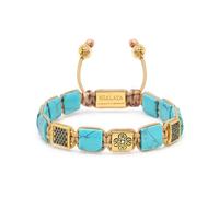 Nialaya - The Dorje Flatbead Collection - Turquoise and Gold - -Accessories -Uomo -Giallo -L