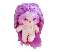niannyyhouse Bambola di Peluche da 20 cm, con Capelli Lisci, umanoide, indossabile, da Indossare e da Regalare (2 con Scheletro)