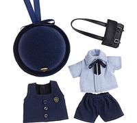 niannyyhouse BJD - Vestito per bambole per bambini, uniforme asilo con cappello, gilet, camicia, pantaloncini, zaino, per action figure in scala 1:12 da 10,9 a 14 cm