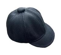 niannyyhouse Cappellino da baseball in peluche, per bambole di peluche da 10-15 cm, accessorio per vestire (nero)