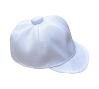niannyyhouse Cappellino da baseball in peluche, per bambole di peluche da 10-15 cm, accessorio per vestire (bianco)