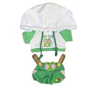 niannyyhouse Peluche da 20 cm con cappuccio, a forma di rana, cucciolo, agnello, pinguino, con cinturino, 20,3 cm, morbido peluche da vestire (a-1)