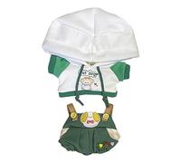 niannyyhouse Peluche da 20 cm per bambola, rana, cucciolo, agnello, pinguino, felpa con cappuccio e pantaloni, 20,3 cm, morbido peluche da vestire (a-2)