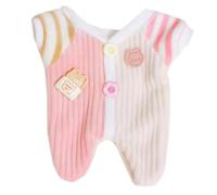 niannyyhouse Tutina di peluche, 10 cm ~ 15 cm, 20 cm, vestitino per bambole (rosa, 20 cm)