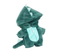 niannyyhouse Tutina in peluche da 10 cm, a forma di dinosauro, squalo, tutina morbida, accessori per vestire (verde)