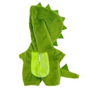 niannyyhouse Tutina in peluche da 10 cm, a forma di dinosauro, squalo, tutina morbida, accessori per vestire (verde chiaro)