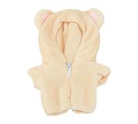 niannyyhouse Tutina in peluche da 10 cm, a forma di dinosauro, squalo, tutina morbida, accessori per vestire (beige)