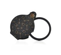 NIANOPKM Mini Lente d'Ingrandimento Portatile Pieghevole 15x - Con Custodia Protettiva, Tascabile per Libri, Giornali, Mappe, Monete, Artigianato - Diametro 70 mm