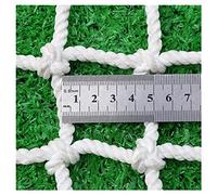 NIANTONG Rete per Scale Bianca, Rete di Sicurezza per Bambini, Rete da Recinzione per Giardino, Rete Decorativa, Rete da Carico per Camion, Corda 5mm, Maglia 5cm(Size:2x2m(7X7ft))