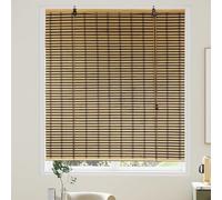 NIANXINN Tenda a Rullo in Bamboo Naturale,Traspirante/Privacy Avvolgibili da Esterno Oscurante Curtains Tapparella in Bambu,Veneziane per Finestre,Personalizz,Larghezza x Altezza (85cm x 230cm)