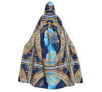 Nianyuer Mantello con cappuccio per Halloween, per adulti, con stampa della dea dell'amore, accessorio per feste in costume per cosplay ed eventi