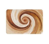 Nianyuer Tappetino antiscivolo in flanella, morbido, motivo a spirale, tappeto per soggiorno, tappeto runner