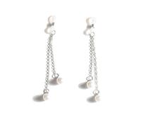 Niaspi Anello per capezzolo finto con nappa, da donna, non penetrante, con perle finte, pendenti, capezzoli, capezzoli, cappio, regolabile, catena per il corpo finta, idea regalo