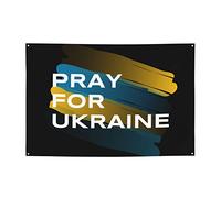 NIBABAEU Striscione decorativo per casa, giardino, cortile, stampa Pray For Ukraine Peace, Holiday Welcome Lawn Hanging Decor Birthday Party Banner sfondo 120 x 180 cm