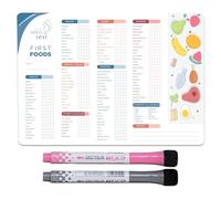 Nibble and Rest Baby's First Foods Tracker Magnete da frigorifero, poster di attività cancellabile a secco, registro alimentare giornaliero, 101 Before One, tabella degli alimenti per bambini/lista di