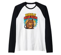 Nibble Nom Nom Fumetti Degu Snack Maglia con Maniche Raglan