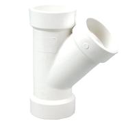 NIBCO 4810 Serie PVC DWV Raccordo per tubi, Wye, 3" x 3" x 2" Hub