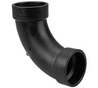 Nibco 5807-lt Series ABS Dwv pipe Fitting, 90 Degree Elbow, hub, 3", Black, 1