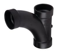 Nibco 5812-l Series ABS Dwv pipe Fitting, t-y (tee-wye), hub, 2", Black, 1