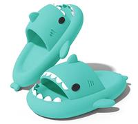 NIBESSER Ciabatte Donna Estive Ciabatte Squalo Donna Comode da Mare Spiaggia Bagno Piscina Pantofole Antiscivolo Originali Carine per Casa Sandali A Punta Aperta, Turchese, 36/37 EU