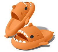 NIBESSER Ciabatte Donna Estive Ciabatte Squalo Donna Comode da Mare Spiaggia Bagno Piscina Pantofole Antiscivolo Originali Carine per Casa Sandali A Punta Aperta, Arancione, 40/41 EU