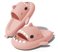 NIBESSER Ciabatte Donna Estive Ciabatte Squalo Donna Comode da Mare Spiaggia Bagno Piscina Pantofole Antiscivolo Originali Carine per Casa Sandali A Punta Aperta, Rosa, 38/39 EU