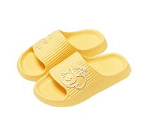 NIBESSER Ciabatte Donna Estive Comode Ciabatte Mare Uomo Antiscivolo Pantofole Uomo Estive da Casa Morbide Leggere per Spiaggia Bagno Piscina Hotel Ospiti, Gatto- Giallo, 38/39 EU