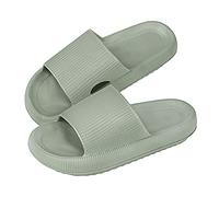 NIBESSER Ciabatte Estive Donna Uomo Ciabatte Comode da Casa Antiscivolo Pantofole con Suola Spessa Morbide per Mare Spiaggia Bagno Piscina Asciugatura Rapida, A Verde, 40/41 EU
