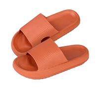 NIBESSER Ciabatte Estive Donna Uomo Ciabatte Comode da Casa Antiscivolo Pantofole con Suola Spessa Morbide per Mare Spiaggia Bagno Piscina Asciugatura Rapida, A Arancione, 42/43 EU