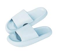 NIBESSER Ciabatte Estive Donna Uomo Ciabatte Comode da Casa Antiscivolo Pantofole con Suola Spessa Morbide per Mare Spiaggia Bagno Piscina Asciugatura Rapida, A Blu Chiaro, 40/41 EU