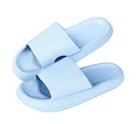 NIBESSER Ciabatte Estive Donna Uomo Ciabatte Comode da Casa Antiscivolo Pantofole con Suola Spessa Morbide per Mare Spiaggia Bagno Piscina Asciugatura Rapida, A Celeste, 36/37 EU