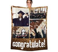 NIBESSER Coperta Personalizzata con Foto Plaid Personalizzato Comodo Morbido Coperta Pile Caldo Idea Regalo per Amici Bambini per Natale Matrimonio Compleanno, 4 Foto-1, 150x200cm