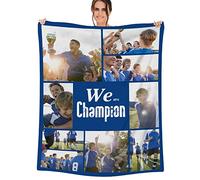 NIBESSER Coperta Personalizzata con Foto Plaid Personalizzato Comodo Morbido Coperta Pile Caldo Idea Regalo per Amici Bambini per Natale Matrimonio Compleanno, 9 Foto-1, 150x200cm