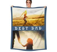 NIBESSER Coperta Personalizzata con Foto Plaid Personalizzato Comodo Morbido Coperta Pile Caldo Idea Regalo per Amici Bambini per Natale Matrimonio Compleanno, 2 Foto, 100x130cm