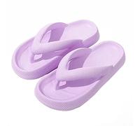 NIBESSER Infradito Donna Uomo con Suola Spessa Sandali Infradito Estivo Comode da Mare Piscina Ciabatte Infradito Nuvola Morbide Antiscivolo per Casa ad Asciugatura Rapida, Viola, 36/37 EU